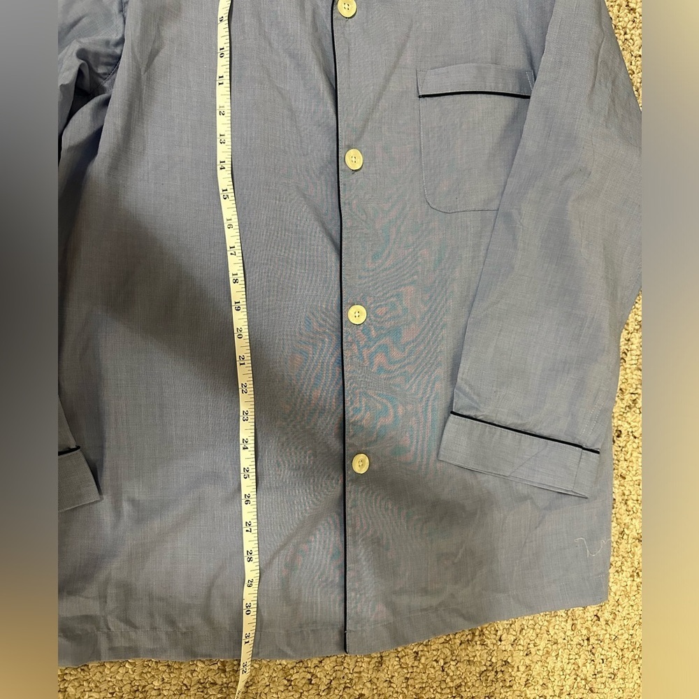 Brooks Brothers Nightware cotton pajama button up top shirt M - Picture 3 of 5
